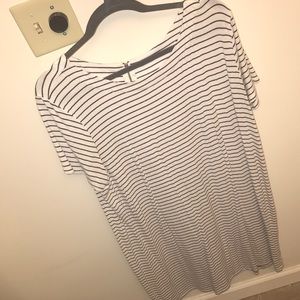 Merona Black And White T-Shirt Dress